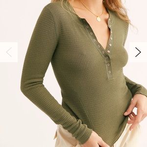 Free People ‘One of the Girls Henley’ Longsleeve